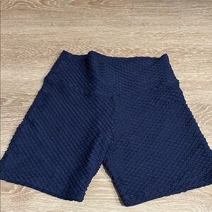 Booty by Brabants Dark Blue Textured Bike Shorts